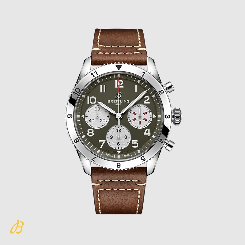 Męski zegarek z podwójną strefą czasową B04 Chronograf Niebieski 46 Oficjalny szwajcarski zegarek mechaniczny