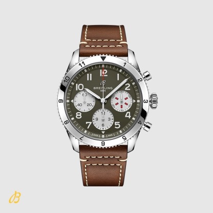 Męski zegarek z podwójną strefą czasową B04 Chronograf Niebieski 46 Oficjalny szwajcarski zegarek mechaniczny