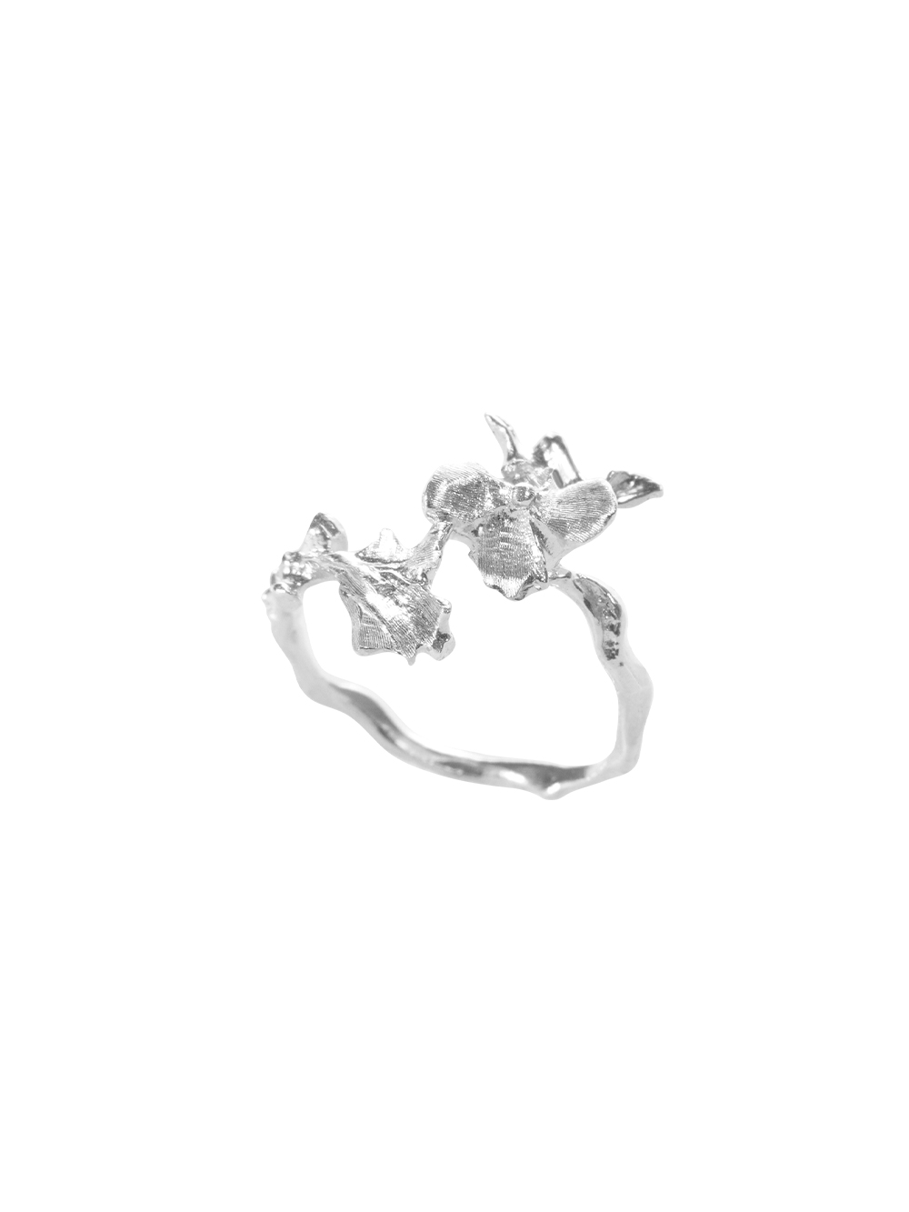 Wildflower Righto Ring Color White Gold - Zijuan Jewelry