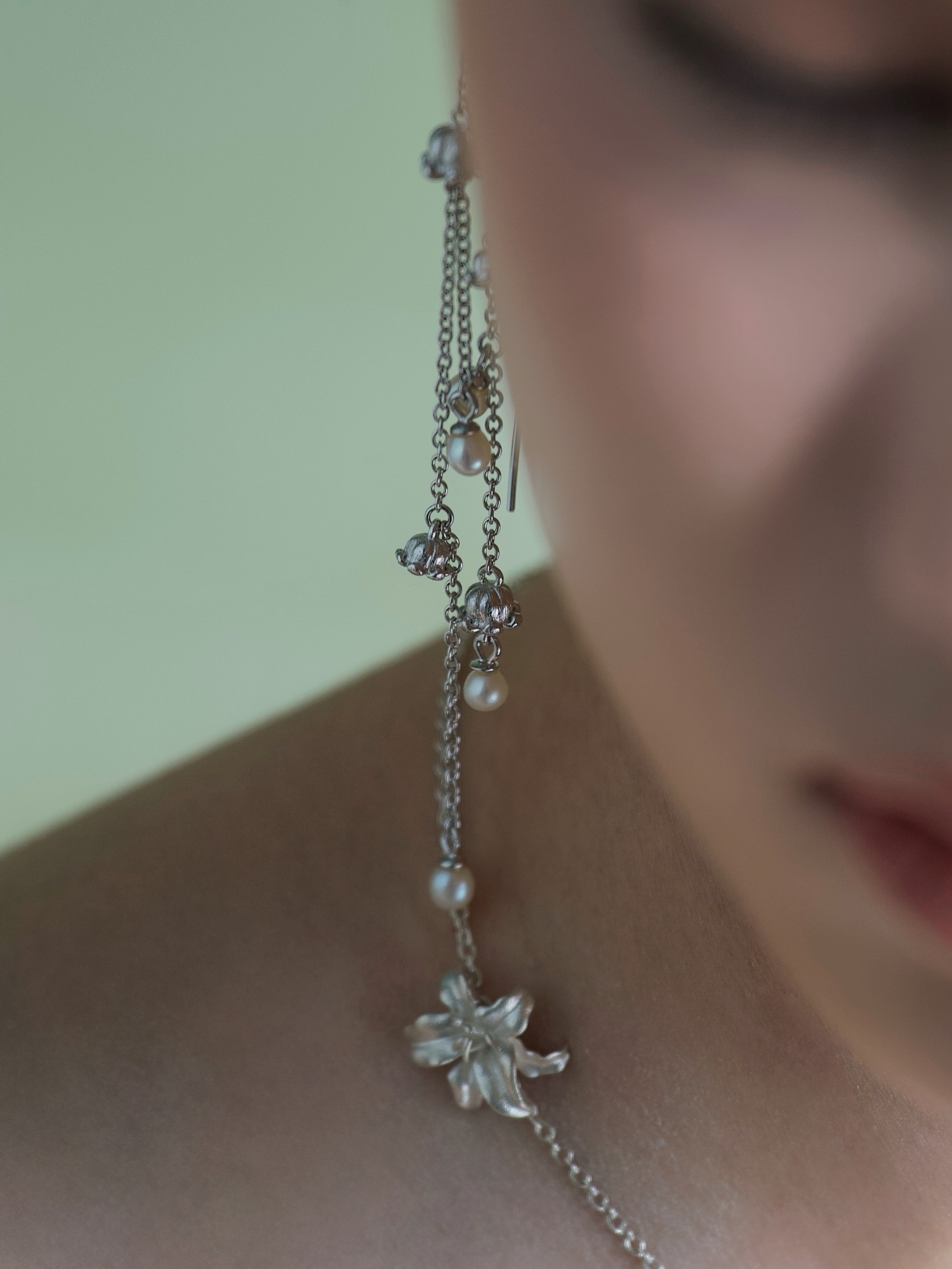 Lily of The Valley Earrings (Pair)- Zijuan Jewelry