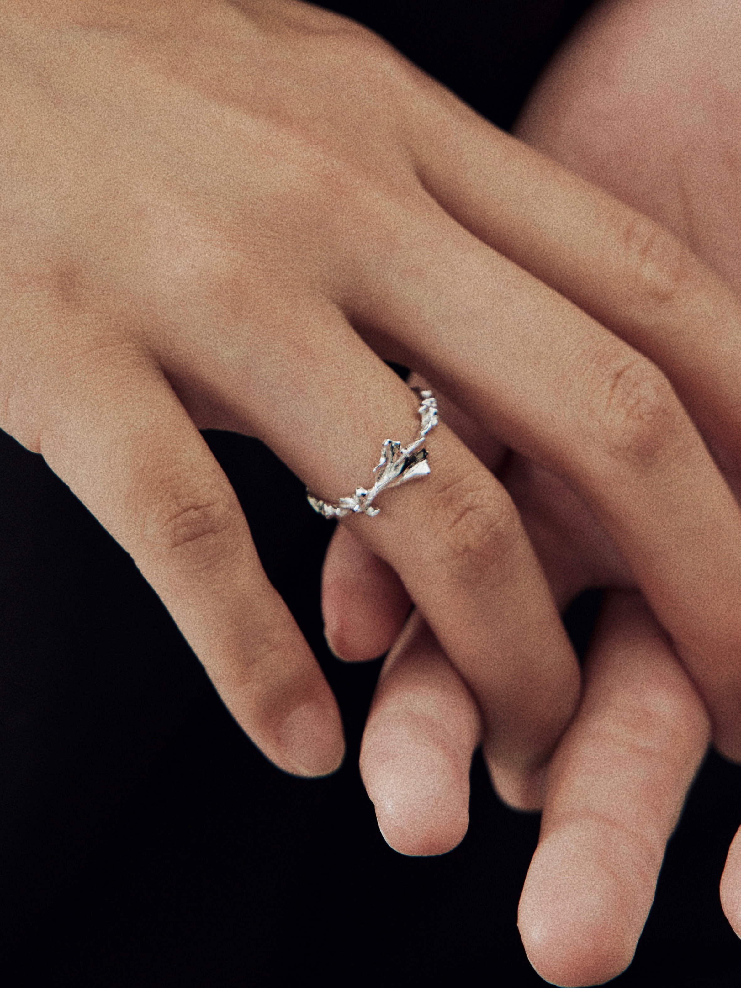 Ranunculus Leaf Essence Ring - Zijuan Jewelry