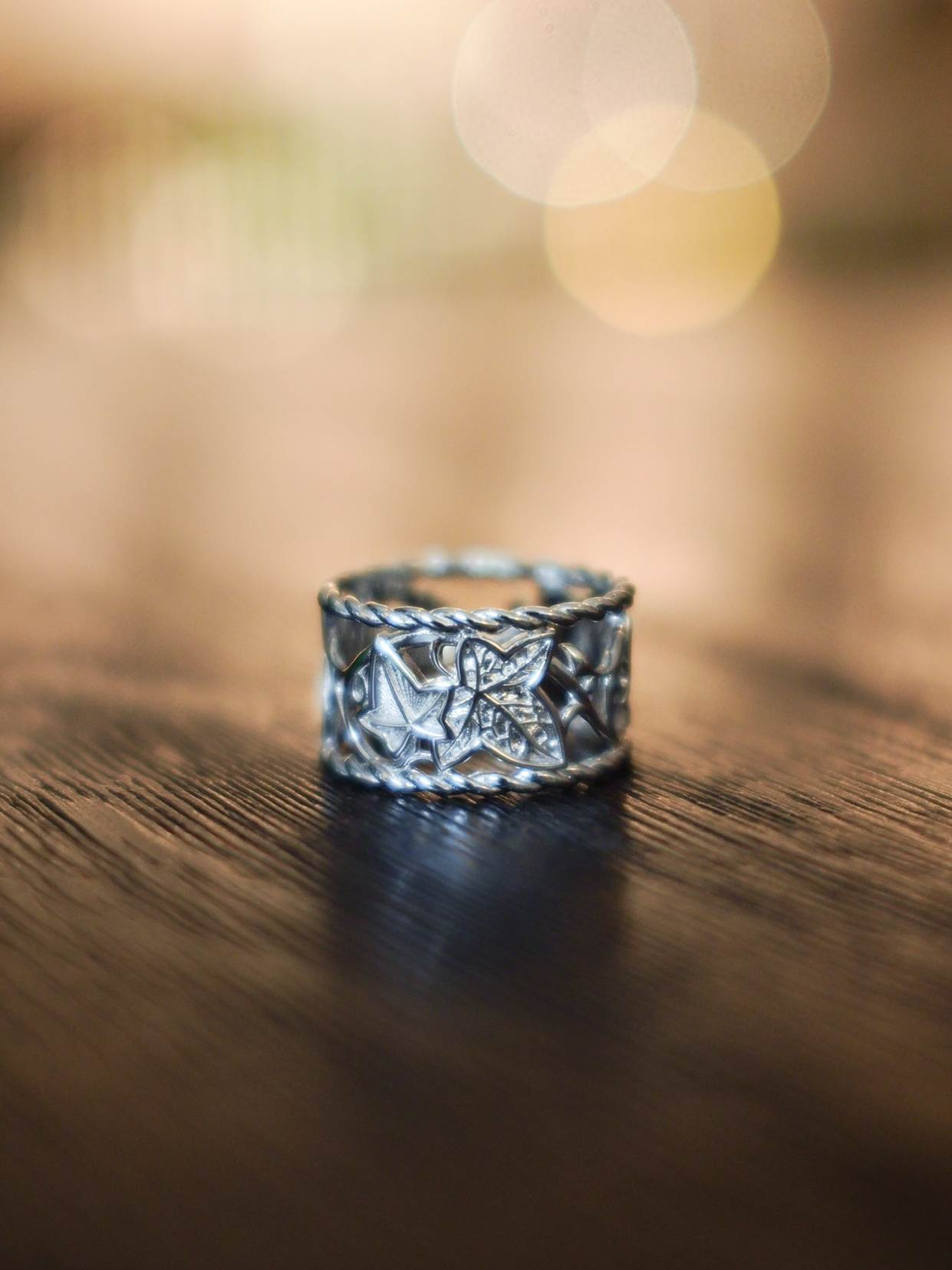 Close up image of The Eternal Ivy Openwork Ring