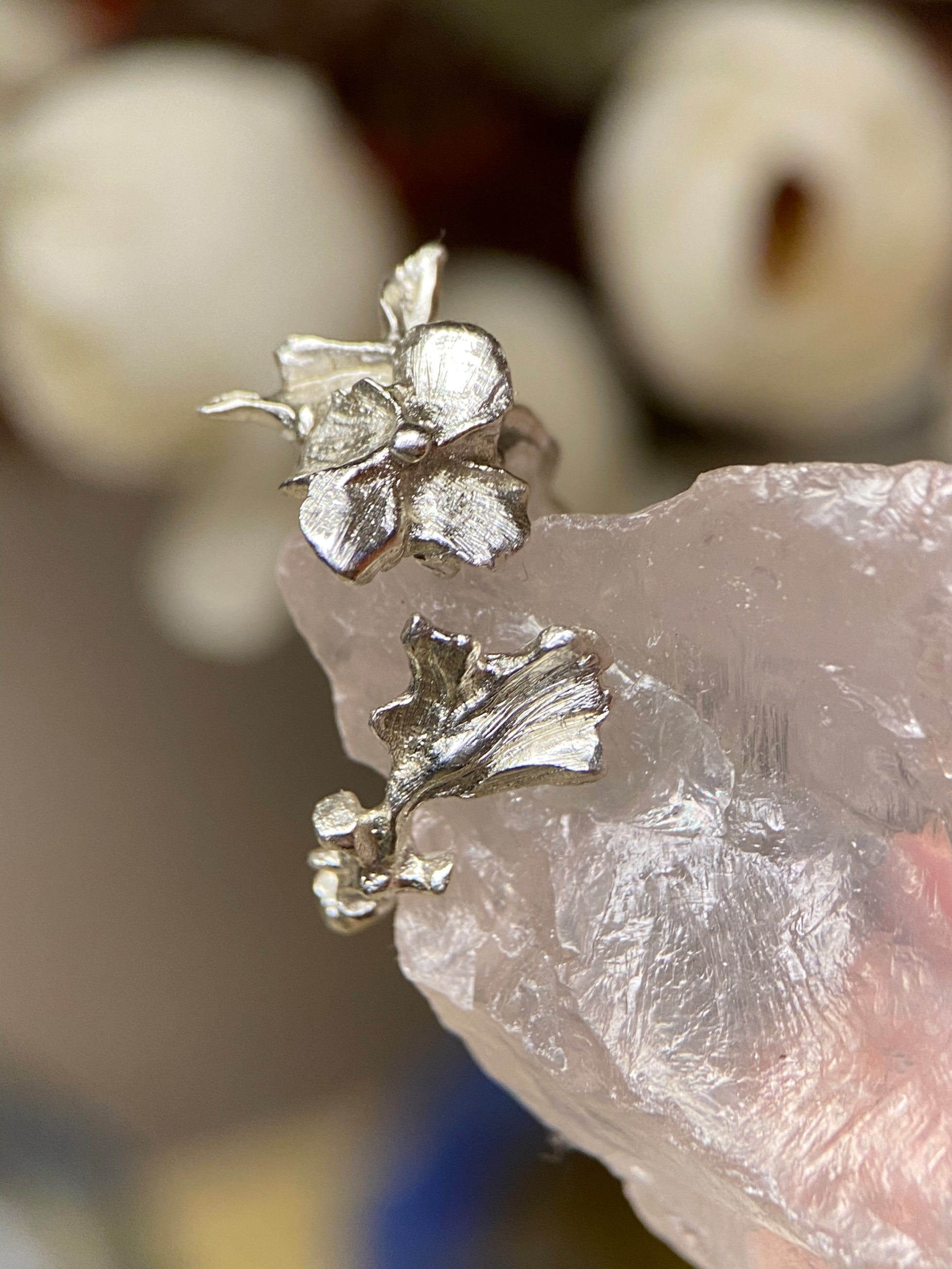 Detail of Wildflower Righto Ring - Zijuan Jewelry