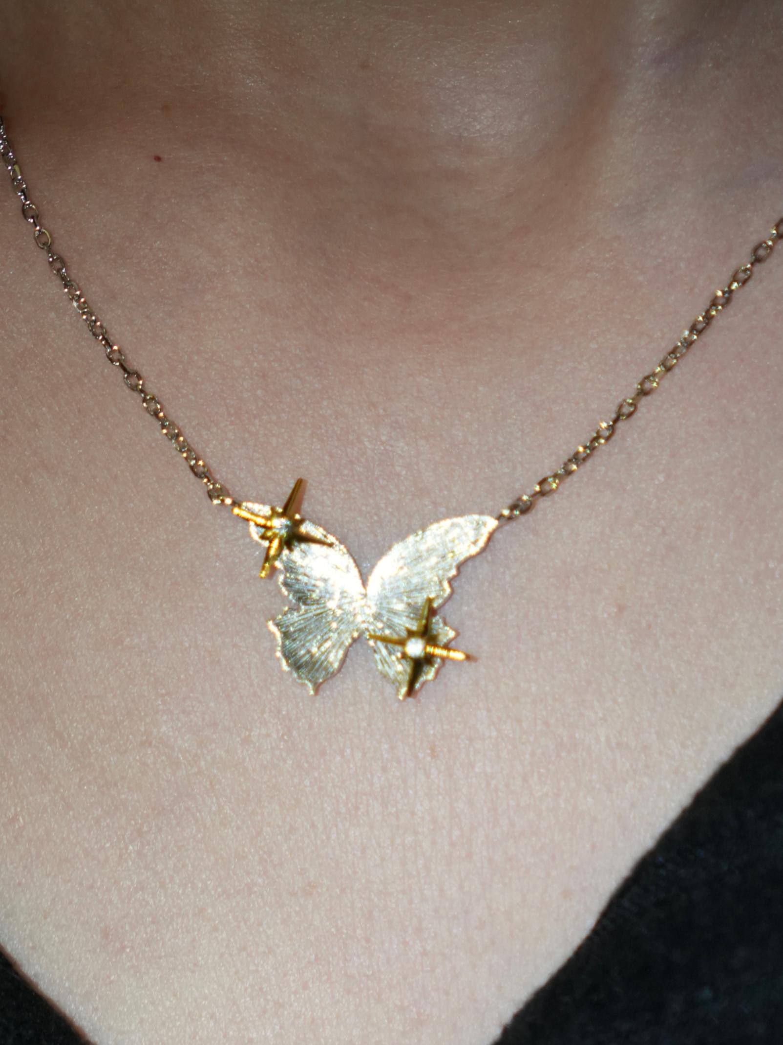 Wearing Fireflies·Butterfly Necklace