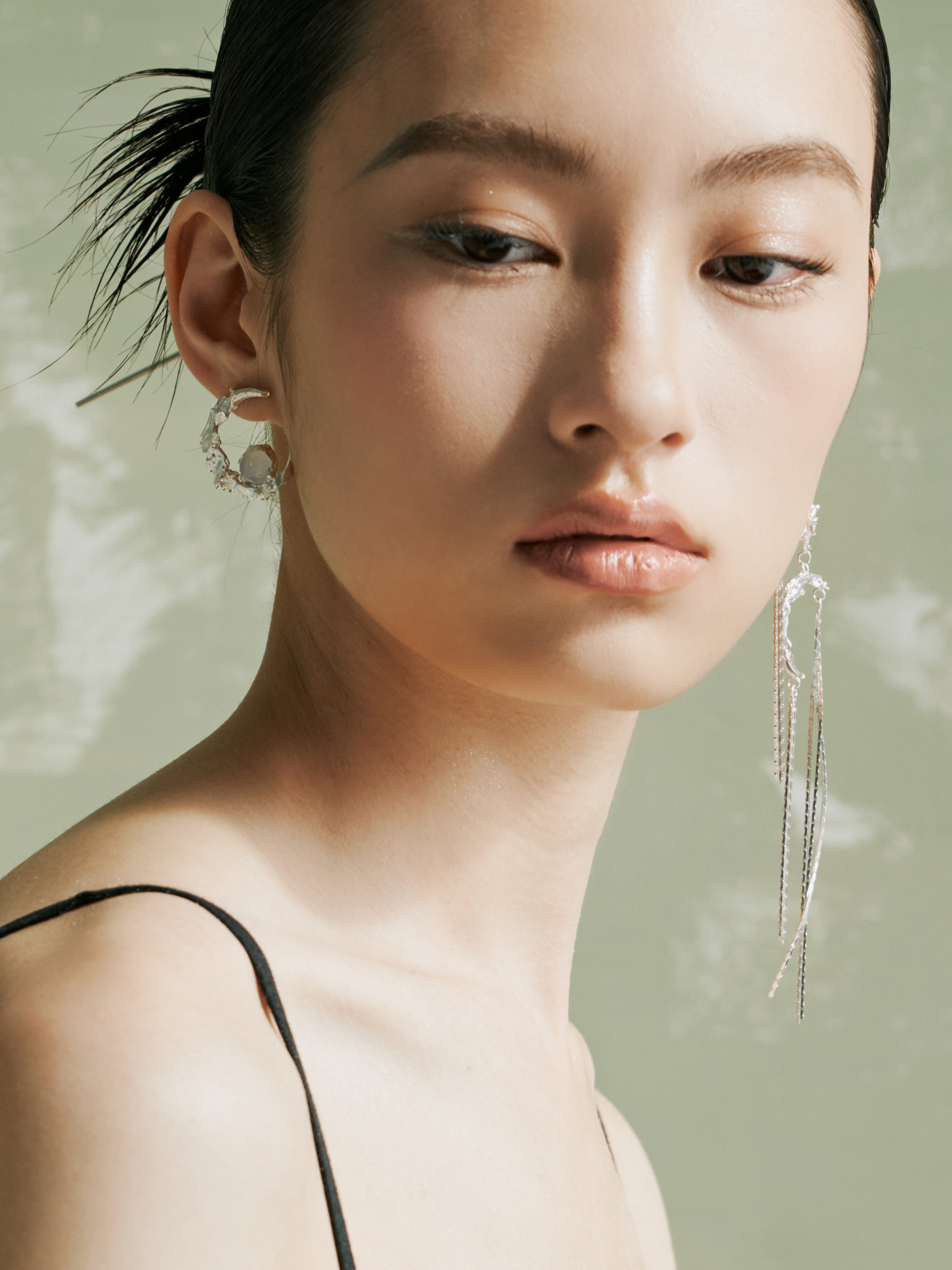 Oriental Illusory Tassel Earrings (Pair) - Zijuan Jewelry