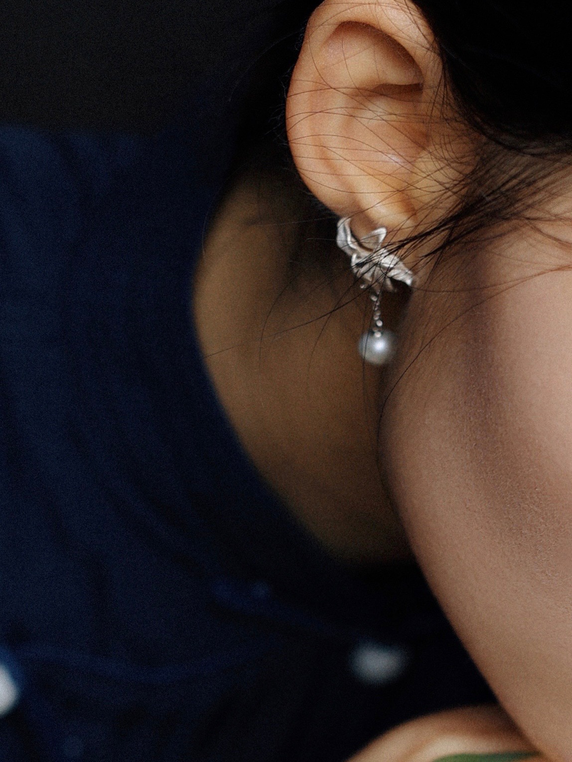 Lily Porcelain Pearl Earring - Zijuan Jewelry