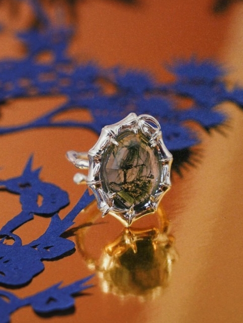 Zijuan Moss Agate Ring