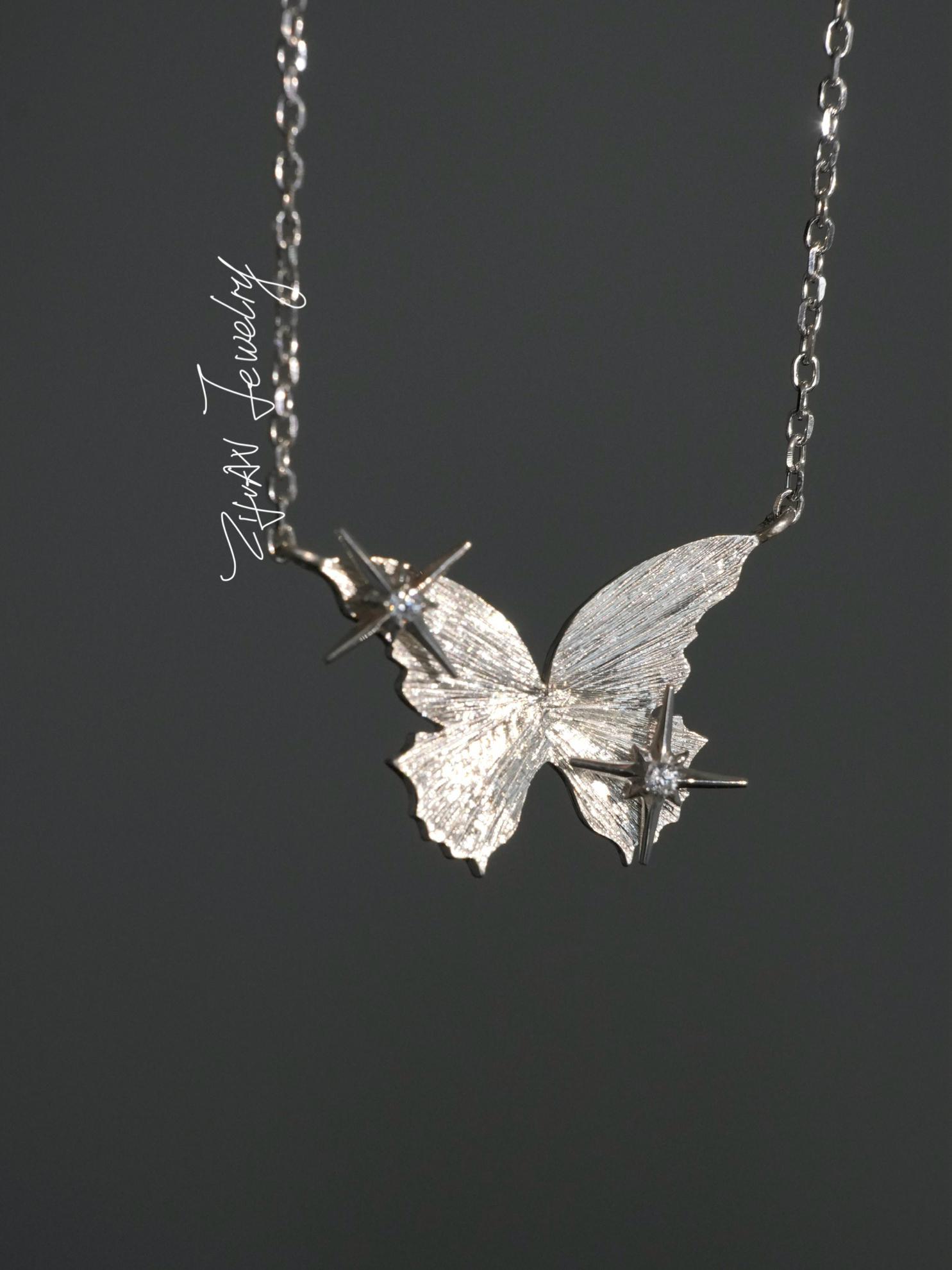 Fireflies·Butterfly Necklace - Zijuan Jewelry