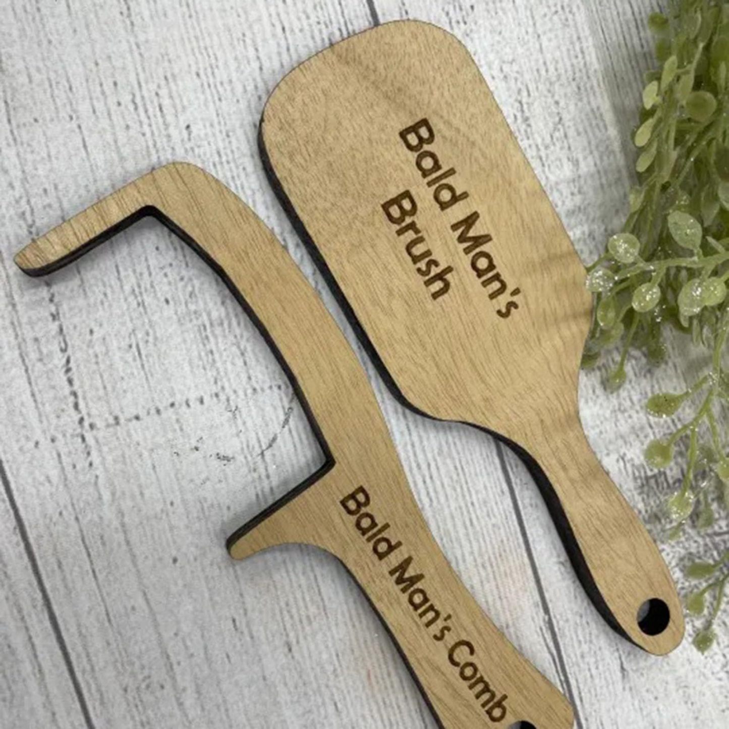 Bald Man Wooden Comb – Funny Gift for Laughs