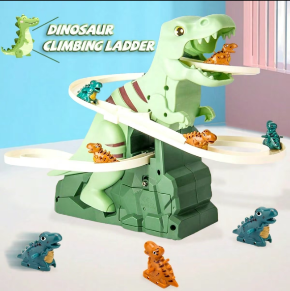 Dinosaur Puzzle Smart Electric Sliding Track Toy Car 🦖