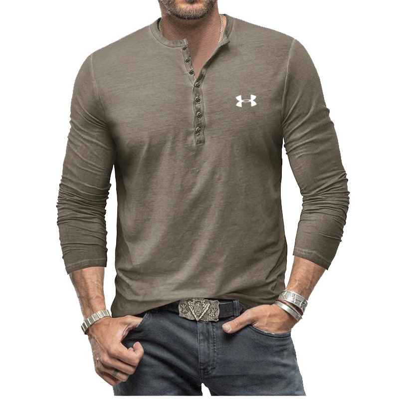 🛒Men's Henley Vintage Long Sleeve T-Shirt