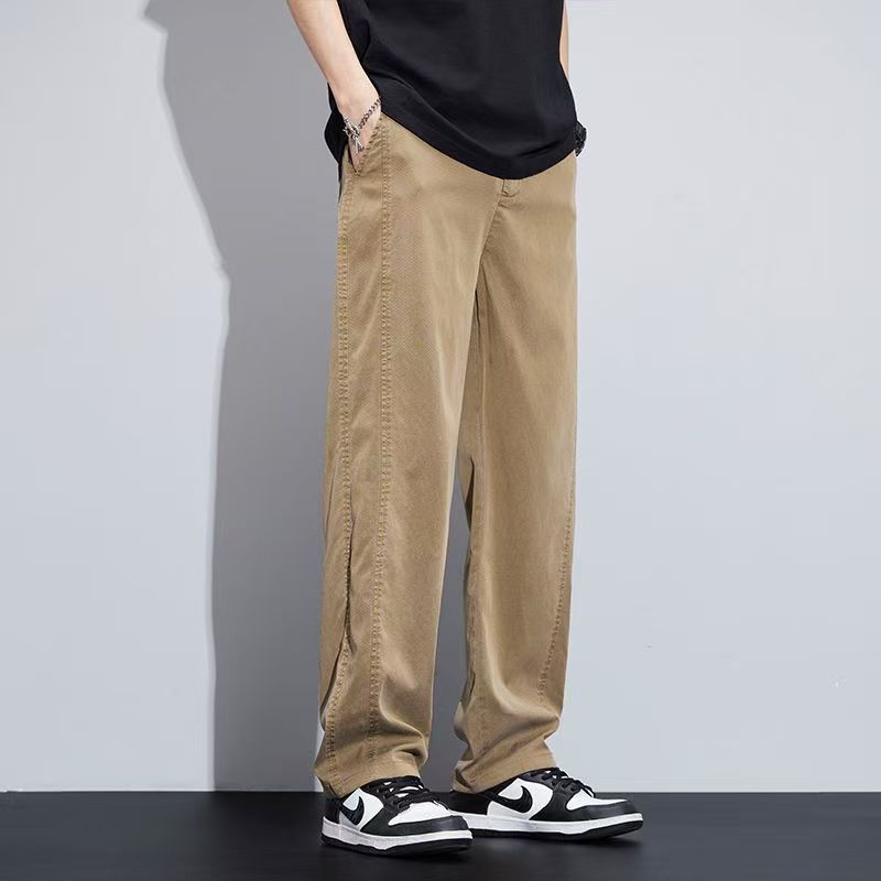 New Lyocell Tencel Men's Cargo Pants Men's Cargo Pants Men's Business Pants Casual Dress Pants