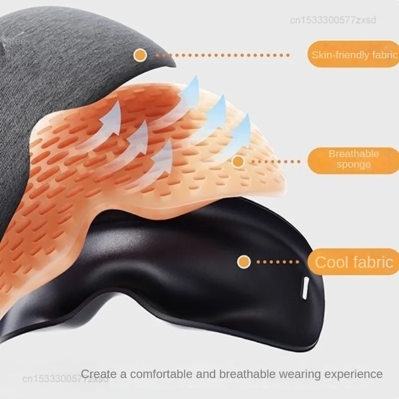 Sleep aid, light-blocking and noise-reducing eye mask with earplugs