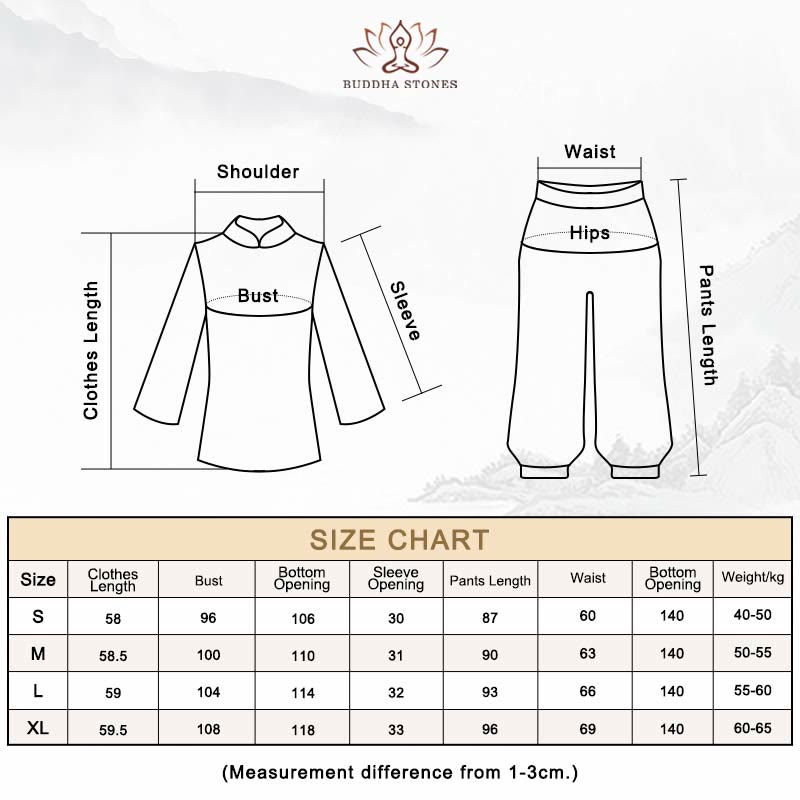 Buddha Stones Retro Prayer Zen Spiritual Meditation Practice Chiffon Clothing Women's Set Clothes BS 1