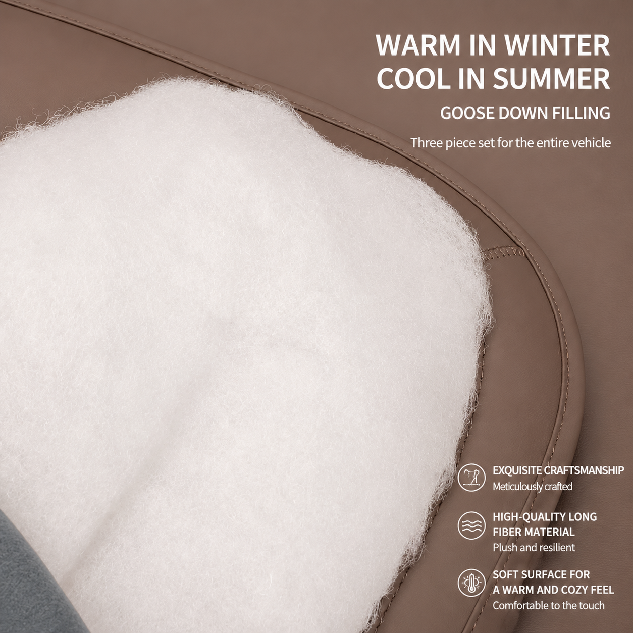Universal Leather Car Seat Cushion