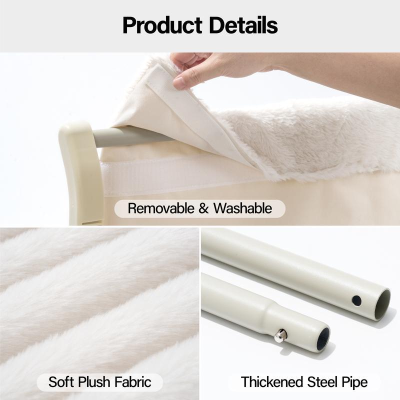 Cat Window Perch — Adjustable window/bedside cat hammock with removable covers.