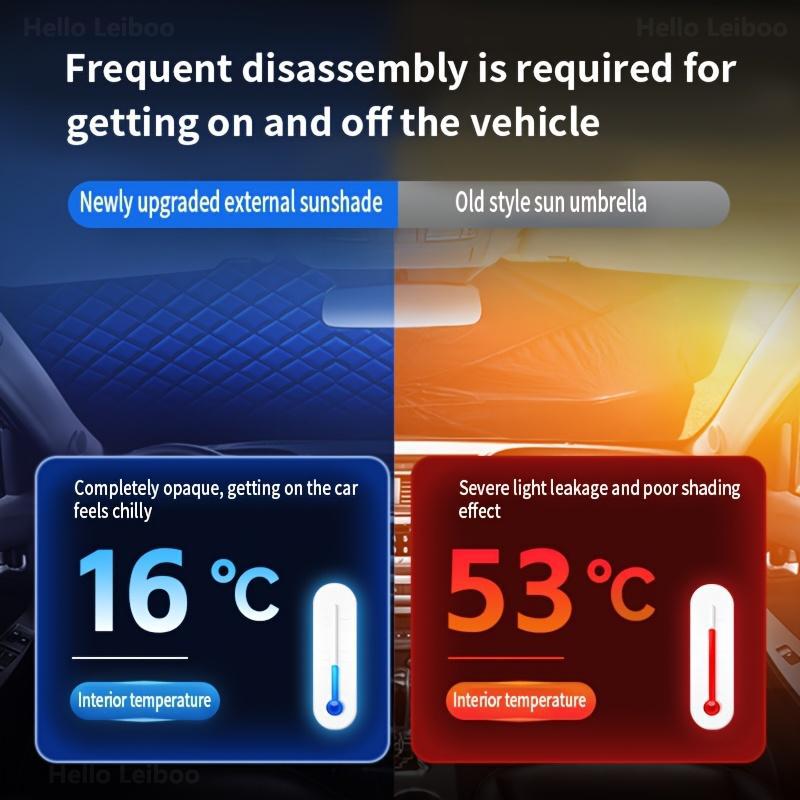 Leiboo 2-Pack Car Windshield Cover 