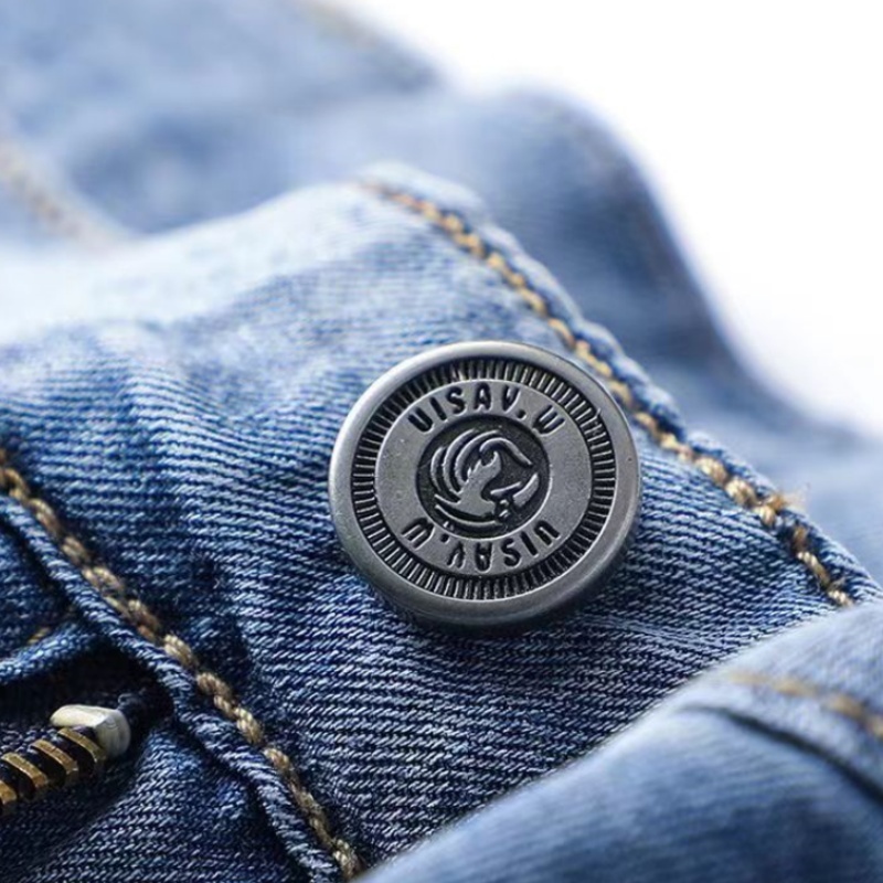 Lyocell Tencel Jeans Men's Pants 2025 New Straight Blast Casual Denim Pants