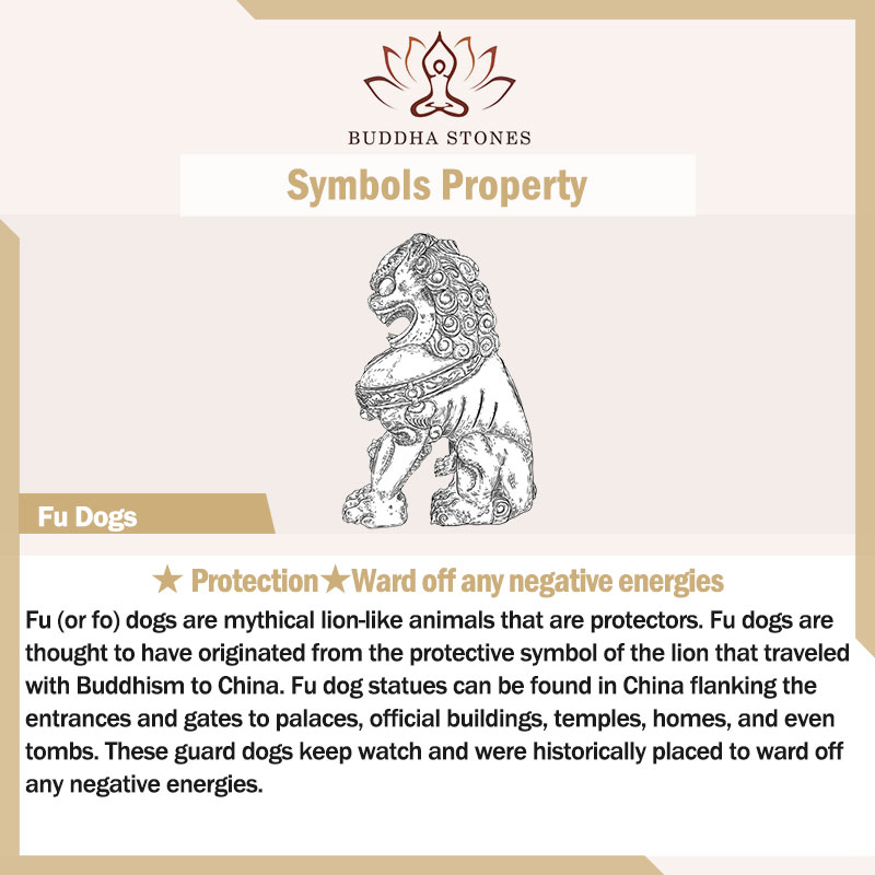 Buddha Stones Lion Fu Foo Dogs Elephant Ward Off Evil Blessing Home Decoration Decoration BS 1