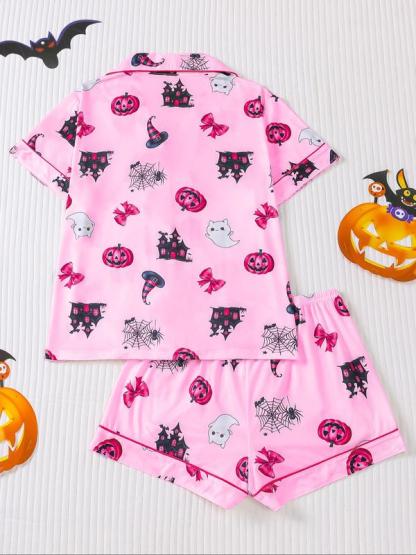 Women's Halloween Pajama Set 
