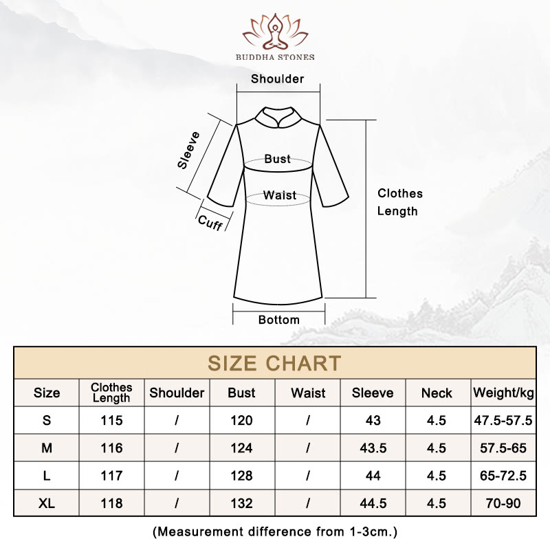 Buddha Stones 100% Mulberry Silk 6 Momme Dress Vintage Flower Butterfly Embroidery Qipao Dress Women's Cheongsam Dress Cheongsam Dresses BS 1