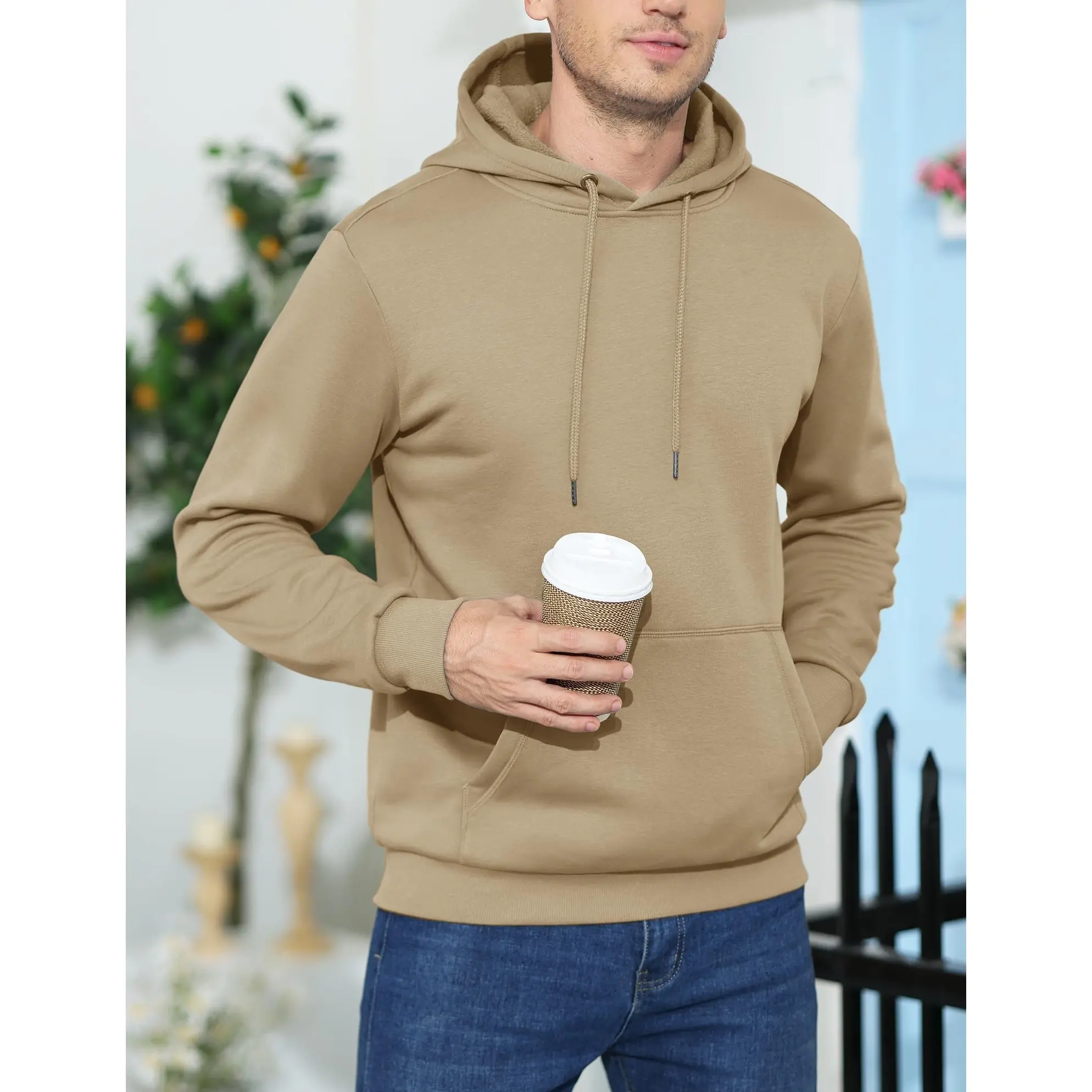 Men’s Fleece-Lined Athletic Hoodie