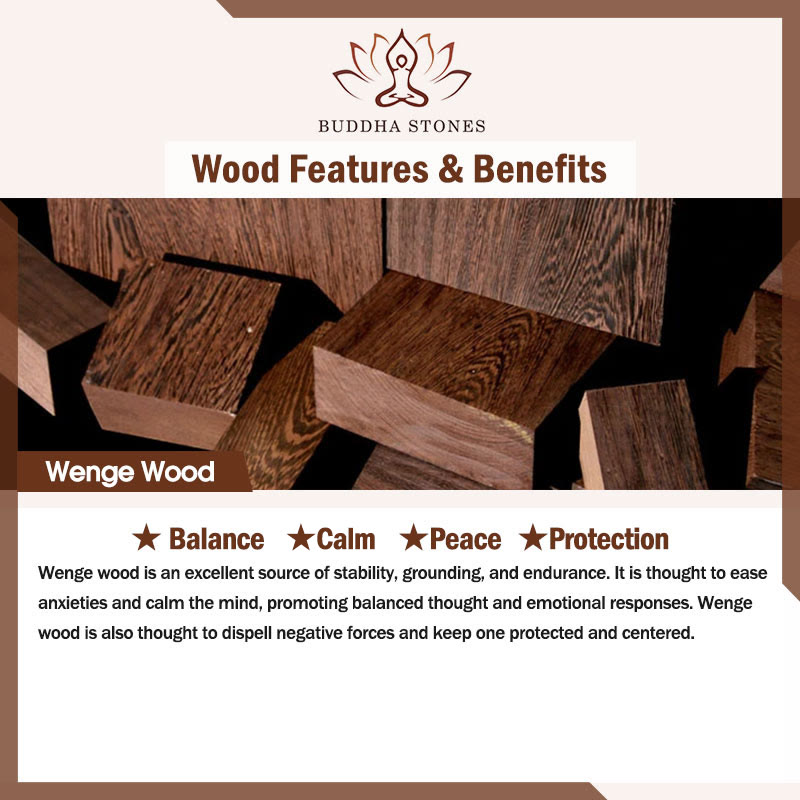 Buddha Stones Wenge Wood Layered Tree Tassel Healing Bracelet Bracelet BS 1