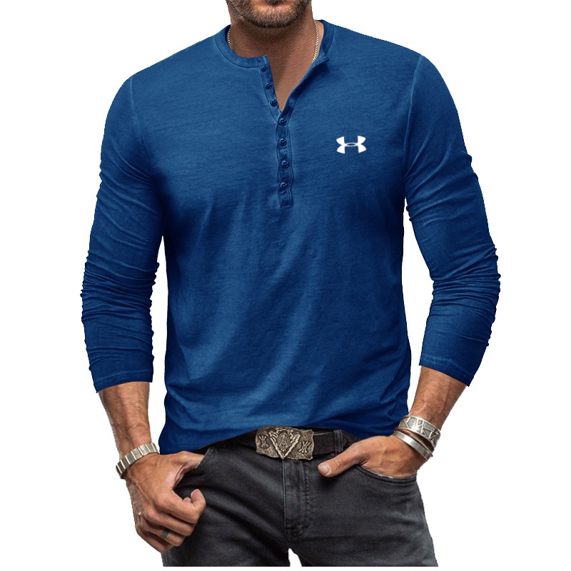 🛒Men's Henley Vintage Long Sleeve T-Shirt
