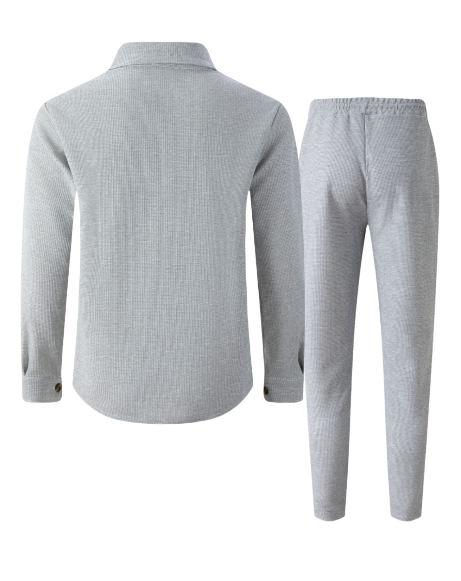 Men's waffle two-piece set