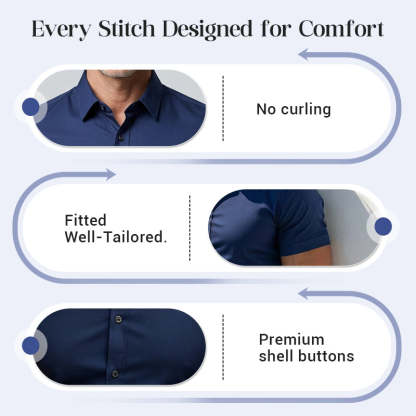 🏖️Summer cool-down deal: just $29.95! 😎🇬🇧  Men's Non-Iron Shirts – Wrinkle-Free, Comfortable All Day & Perfect for Business or Casual👔✨