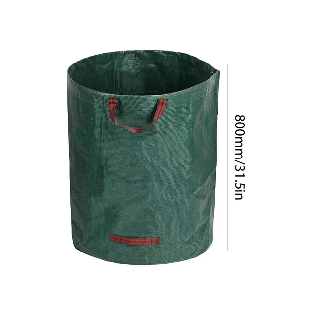 60L-500L Garden Waste Bag Foldable Reusable Trash Sack Large Capacity Garbage Container Leaf Grass Waste Storage Bag