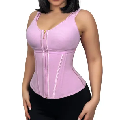 SHAPSHE Waist Shapewear Corset for Women Sport Workout Vest for Women Gym Zipper and Hooks