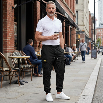 👖 50% OFF NOW!🛠️ Men's Work Pants Cargo Sweatpants – Tapered Joggers & Drawstring – Multi-Pocket Streetwear 🔥