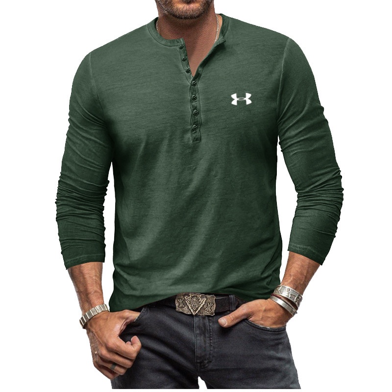 🛒Men's Henley Vintage Long Sleeve T-Shirt