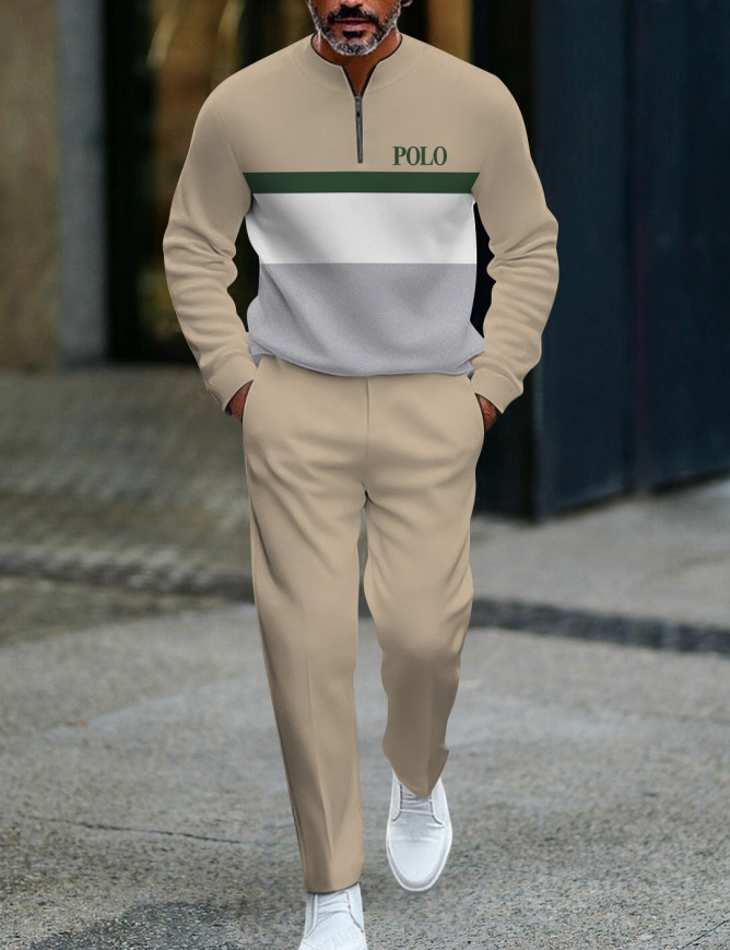 🧢 Men’s Zip Pullover Tracksuit – New Arrival