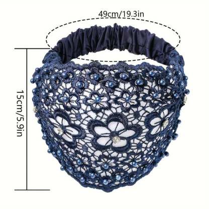 🔥Hot Sale Promotion 49% OFF🎁3pcs Set Boho-chic Crystal & Pearl Embellished Wide Headbands for Women – Luxury Hair Accessories, Ideal for Weddings, Vacations & Daily Styling