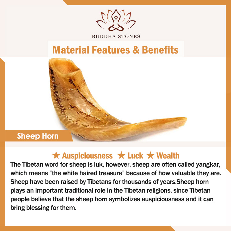 Buddha Stones 108 Mala Beads Tibet Sheep Horn Amber Luck Bracelet Bracelet Mala BS 1