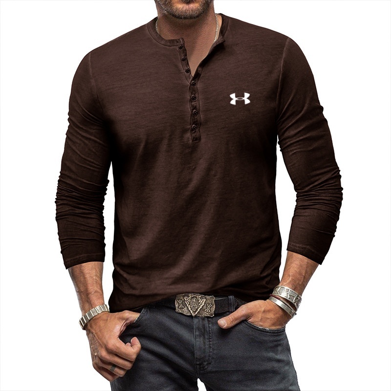 🛒Men's Henley Vintage Long Sleeve T-Shirt
