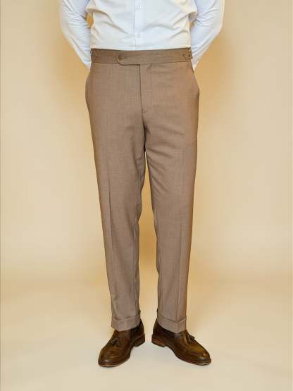 Chino Side Adjuster Trousers - Cacao