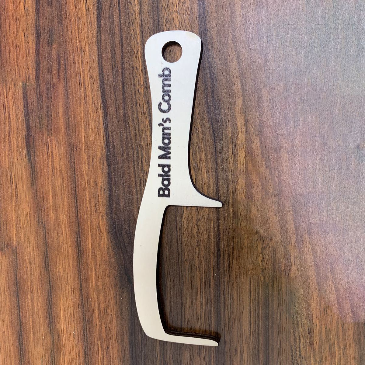 Bald Man Wooden Comb – Funny Gift for Laughs