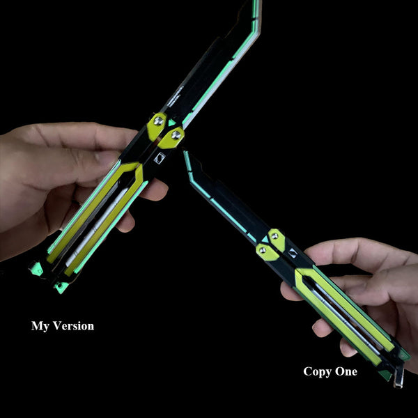 rgx knife luminous effect comparision