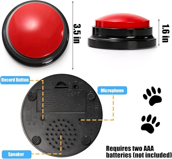 70% OFF🔥Voice Recording Button🐶Dog Buttons for Communication Pet Training Buzzer