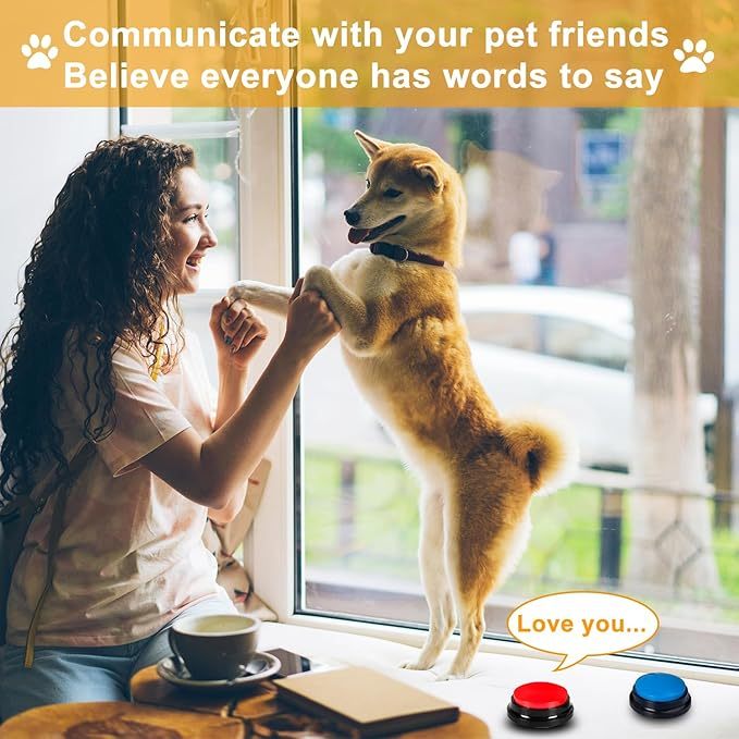 70% OFF🔥Voice Recording Button🐶Dog Buttons for Communication Pet Training Buzzer
