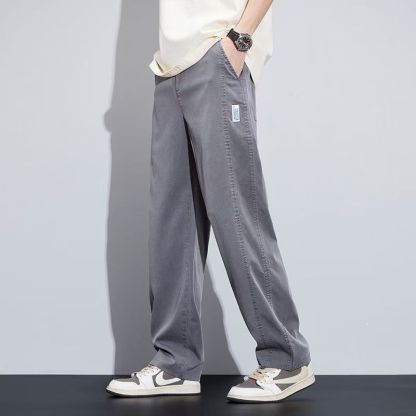 New Lyocell Tencel Men's Cargo Pants Men's Cargo Pants Men's Business Pants Casual Dress Pants