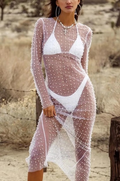 Elegant Rhinestone Mesh Overlay & Black Slip Dress Set (Buy 2 Free Shipping)