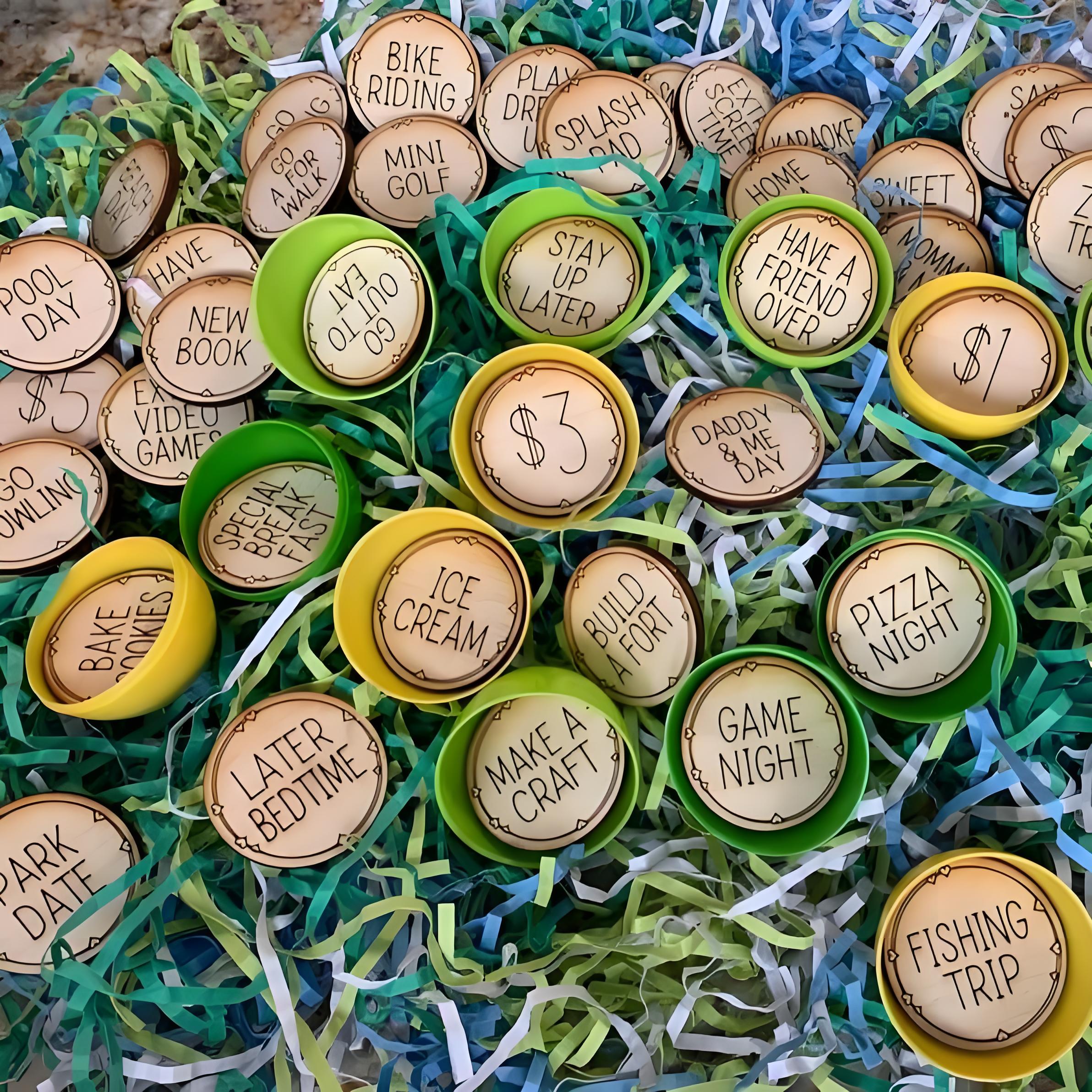 🐰Wooden Easter Reward Coins