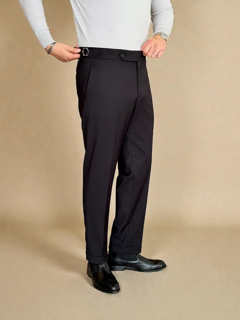 Chino Side Adjuster Trousers - Cacao