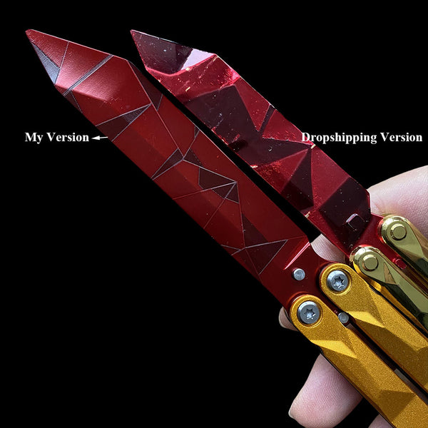 champion knife blade painting work comparision