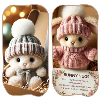 🔥Easter Hot Sale 38% OFF🐇- Handmade Mini Bunny Hug Cute Easter Gift🎁