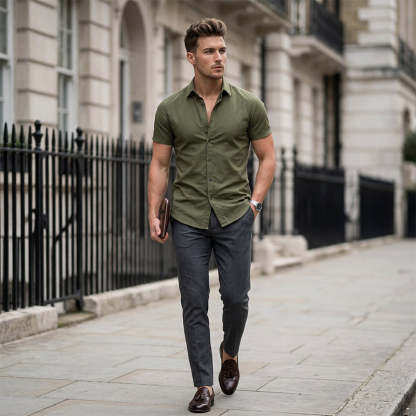 🏖️Summer cool-down deal: just $29.95! 😎🇬🇧  Men's Non-Iron Shirts – Wrinkle-Free, Comfortable All Day & Perfect for Business or Casual👔✨
